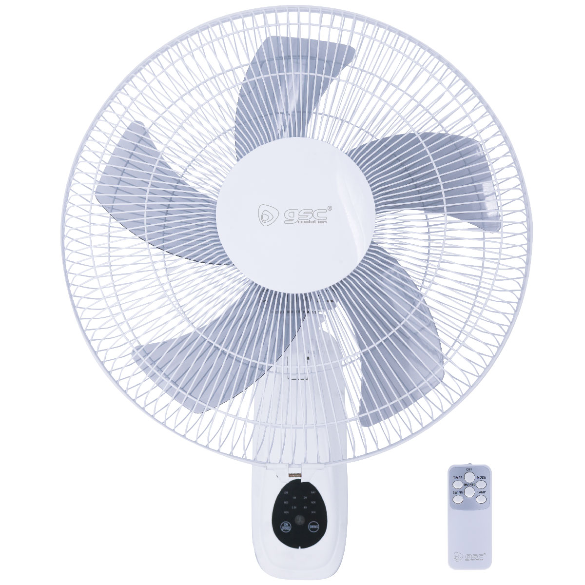 VENTILADOR DE PARED BARSI Ø43CM 50W BLANCO GSC EVOLUTION